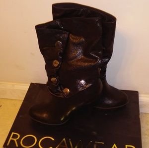 Black Ankle Heel Booties